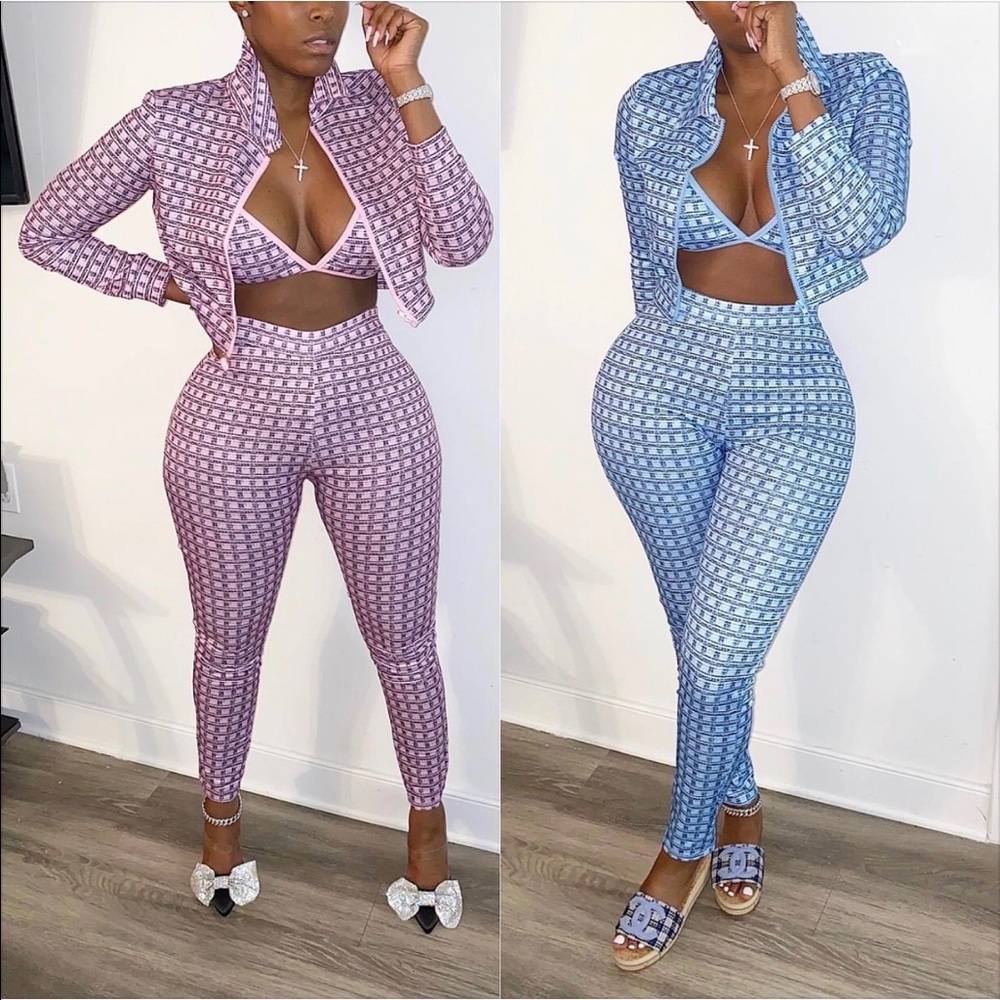 2 3pc outfits 1 new 1 worn once. 2x
